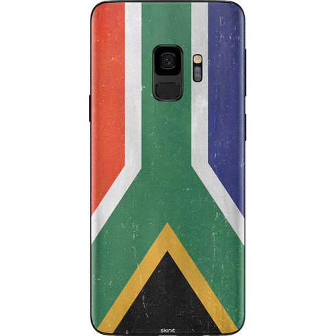 South Africa Flag Distressed Galaxy S9 Skin